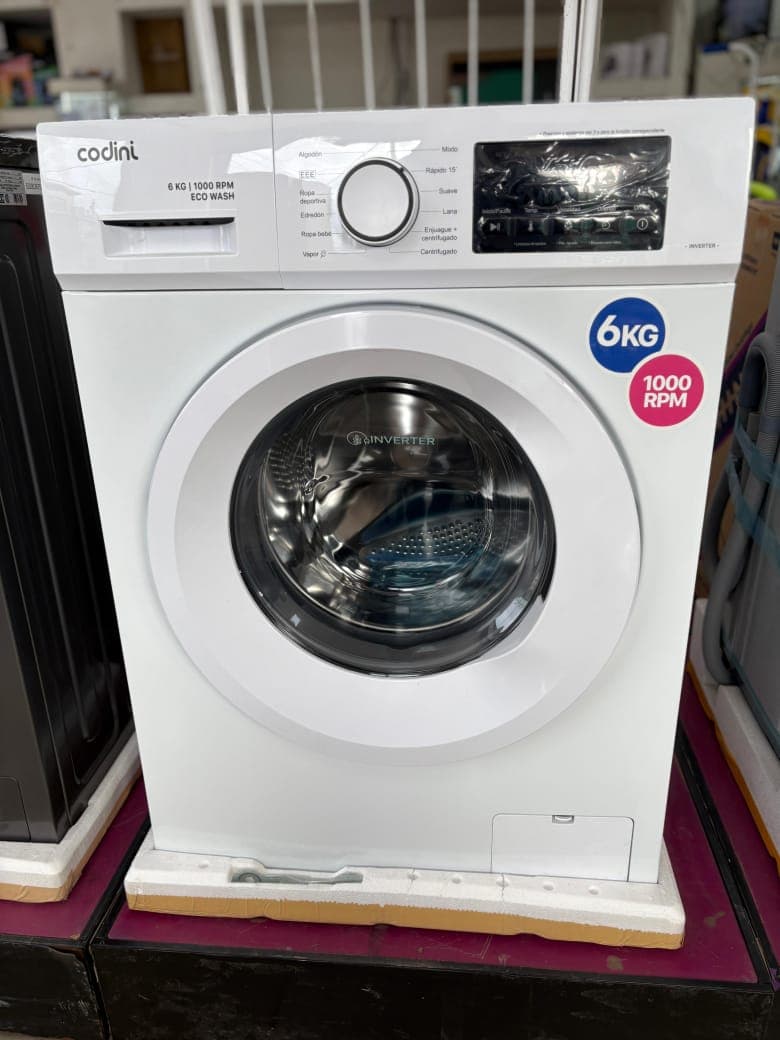 Lavarropas Automático 6kg 1000rpm Blanco Codini Inverter