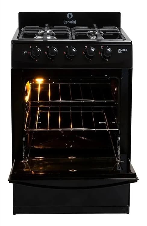 Cocina Escorial Master Style Negra Multigas