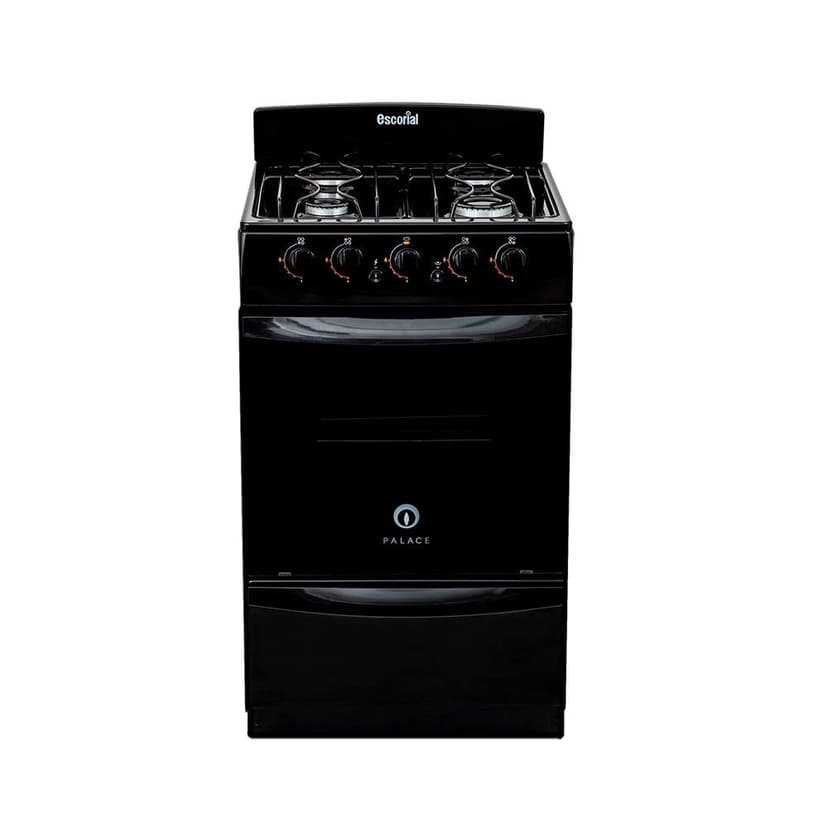 Cocina Escorial Palace Cristal Black Gas Envasado